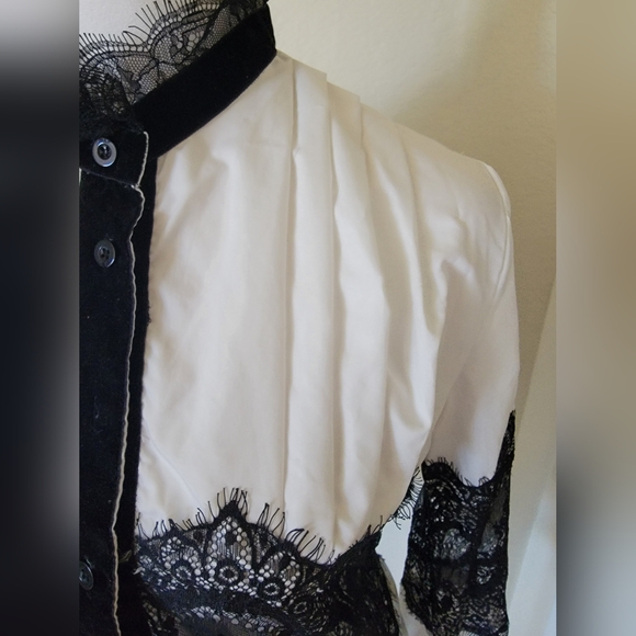 Beulah Style Coquette Black Organza Sheer Lace, Size Medium - Picture 4 of 7